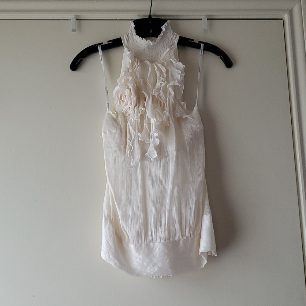 Frilly Ivory Top
